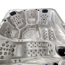 Hydrosan Garten-Whirlpool-Badewanne SPA702 Cappuccino Anthrazit Gehäuse 230x230 cm