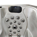 Hydrosan Garten-Whirlpool-Badewanne SPA702 Cappuccino Anthrazit Gehäuse 230x230 cm