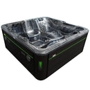 Hydrosan Garten-Whirlpool-Badewanne SPA702 Black Wave Anthrazit Gehäuse 230x230 cm