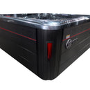 Hydrosan Garten-Whirlpool-Badewanne SPA702 Black Wave Anthrazit Gehäuse 230x230 cm
