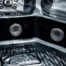 Hydrosan Garten-Whirlpool-Badewanne SPA702 Black Wave Anthrazit Gehäuse 230x230 cm