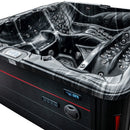 Hydrosan Garten-Whirlpool-Badewanne SPA702 Black Wave Anthrazit Gehäuse 230x230 cm