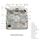 Hydrosan Garten-Whirlpool-Badewanne SPA702 Black Wave Anthrazit Gehäuse 230x230 cm