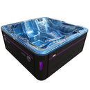 Hydrosan Garten-Whirlpool-Badewanne Spa702 Blaue Ozeanwelle Anthrazit Gehäuse 230x230 cm