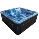 Hydrosan Garten-Whirlpool-Badewanne Spa702 Blaue Ozeanwelle Anthrazit Gehäuse 230x230 cm