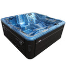 Hydrosan Garten-Whirlpool-Badewanne Spa702 Blaue Ozeanwelle Anthrazit Gehäuse 230x230 cm