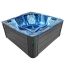 Hydrosan Garten-Whirlpool-Badewanne Spa702 Blau Ozeanwelle Grau Gehäuse 230x230 cm