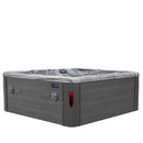 Hydrosan Garten-Whirlpool-Badewanne Spa702 Odyssey Grau Gehäuse 230x230 cm