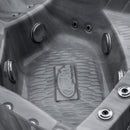Hydrosan Garten-Whirlpool-Badewanne Spa702 Odyssey Grau Gehäuse 230x230 cm