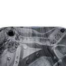 Hydrosan Garten-Whirlpool-Badewanne Spa702 Odyssey Grau Gehäuse 230x230 cm