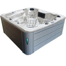 Hydrosan Garten-Whirlpool-Badewanne SPA703A, Gehäuse Cappuccino-Grau, 230 x 230 cm