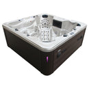 Hydrosan Garten-Whirlpool-Badewanne SPA703A Nordic Cappuccino Braun Gehäuse 230x230 cm