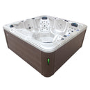 Hydrosan Garten-Whirlpool-Badewanne SPA703A Nordic Cappuccino Braun Gehäuse 230x230 cm