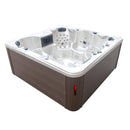 Hydrosan Garten-Whirlpool-Badewanne SPA703A Nordic Cappuccino Braun Gehäuse 230x230 cm