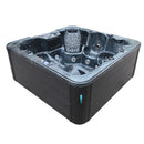 Hydrosan Garten-Whirlpool-Badewanne Spa703A Schwarzes Ozeanwellen-Anthrazitgehäuse 230x230 cm