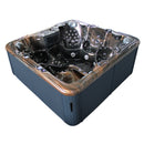 Hydrosan Garten-Whirlpool-Badewanne SPA703A Magma Gold Anthrazit Gehäuse 230x230 cm