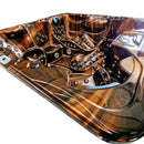 Hydrosan Garten-Whirlpool-Badewanne Spa703A Magma Gold Kaffeegehäuse 230x230 cm