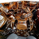 Hydrosan Garten-Whirlpool-Badewanne Spa703A Magma Gold Kaffeegehäuse 230x230 cm
