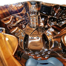 Hydrosan Garten-Whirlpool-Badewanne Spa703A Magma Gold Kaffeegehäuse 230x230 cm