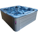 Hydrosan Garten-Whirlpool-Badewanne Spa703A Blau Ozeanwelle Grau Gehäuse 230x230 cm