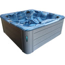 Hydrosan Garten-Whirlpool-Badewanne Spa703A Blau Ozeanwelle Grau Gehäuse 230x230 cm