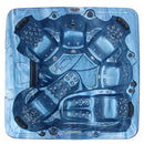 Hydrosan Garten-Whirlpool-Badewanne SPA703A Blaue Ozeanwelle Anthrazit Gehäuse 230x230 cm
