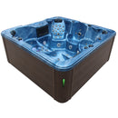 Hydrosan Garten-Whirlpool-Badewanne Spa703A Blauer Ozeanwellen-Kaffeebezug 230x230 cm