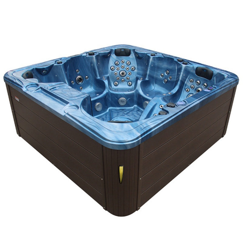 Hydrosan Garten-Whirlpool-Badewanne Spa703A Blauer Ozeanwellen-Kaffeebezug 230x230 cm