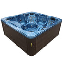 Hydrosan Garten-Whirlpool-Badewanne Spa703A Blauer Ozeanwellen-Kaffeebezug 230x230 cm