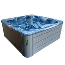 Hydrosan Garten-Whirlpool-Badewanne Spa703A Blau Ozeanwelle Grau Gehäuse 230x230 cm