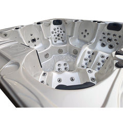 Hydrosan Garten-Whirlpool-Badewanne Spa703A Weißperle Kaffeegehäuse 230x230 cm – Vorschau 6