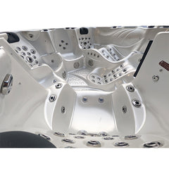 Hydrosan Garten-Whirlpool-Badewanne Spa703A Weißperle Kaffeegehäuse 230x230 cm – Vorschau 2