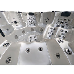 Hydrosan Garten-Whirlpool-Badewanne Spa703A Weißperle Kaffeegehäuse 230x230 cm – Vorschau 12