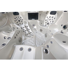 Hydrosan Garten-Whirlpool-Badewanne Spa703A Weißperle Kaffeegehäuse 230x230 cm – Vorschau 11