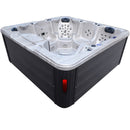Hydrosan Garten-Whirlpool-Badewanne SPA703A Cappuccino-Anthrazit-Gehäuse 230x230 cm