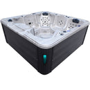 Hydrosan Garten-Whirlpool-Badewanne SPA703A Cappuccino-Anthrazit-Gehäuse 230x230 cm