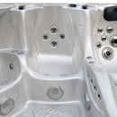 Hydrosan Garten-Whirlpool-Badewanne SPA703A Cappuccino-Anthrazit-Gehäuse 230x230 cm
