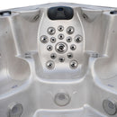 Hydrosan Garten-Whirlpool-Badewanne SPA703A Cappuccino-Anthrazit-Gehäuse 230x230 cm