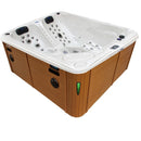 Hydrosan Garten-Whirlpool-Badewanne SPA705 Weiße Perle Naturgehäuse 210x170 cm