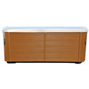 Hydrosan Garten-Whirlpool-Badewanne SPA705 Weiße Perle Naturgehäuse 210x170 cm