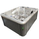 Hydrosan Garten-Whirlpool-Badewanne SPA705 Cappuccino-Grau Gehäuse 210x170 cm