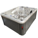 Hydrosan Garten-Whirlpool-Badewanne SPA705 Cappuccino-Grau Gehäuse 210x170 cm