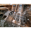 Hydrosan Garten-Whirlpool-Badewanne Spa705 Magma Gold Kaffeegehäuse 210x170 cm
