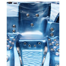 Hydrosan Garten-Whirlpool-Badewanne Spa705 Blaue Ozeanwelle Anthrazit Gehäuse 210x170 cm
