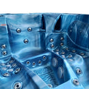 Hydrosan Garten-Whirlpool-Badewanne Spa705 Blaue Ozeanwelle Anthrazit Gehäuse 210x170 cm