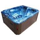 Hydrosan GARDEN JACUZZI BADEWANNE SPA705 BLAUE OZEANWELLE KAFFEEABDECKUNG 210x170 CM