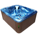 Hydrosan GARDEN JACUZZI BADEWANNE SPA705 BLAUE OZEANWELLE KAFFEEABDECKUNG 210x170 CM