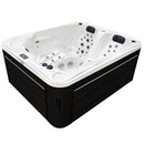 Hydrosan Garten-Whirlpool-Badewanne SPA705 Weißperle Anthrazit Gehäuse 210x170 cm