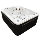 Hydrosan Garten-Whirlpool-Badewanne SPA705 Weißperle Anthrazit Gehäuse 210x170 cm