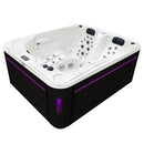 Hydrosan Garten-Whirlpool-Badewanne SPA705 Weißperle Anthrazit Gehäuse 210x170 cm